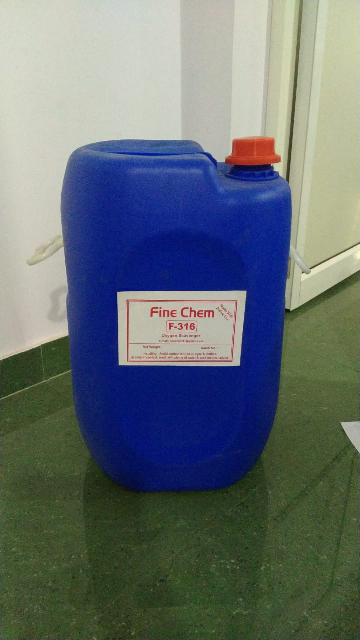 F-211 De-Scalant Jerry Can with Flaxseed Information Label