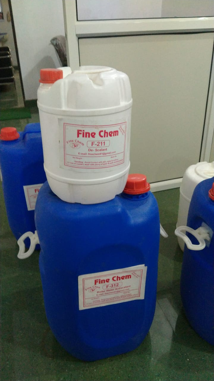 F-211 De-Scalant Jerry Can with Flaxseed Information Label